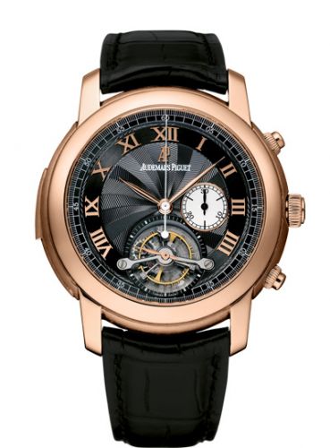 Jules Audemars Minute Repeater Tourbillon Chronograph Pink Gold / Black d'Occasion