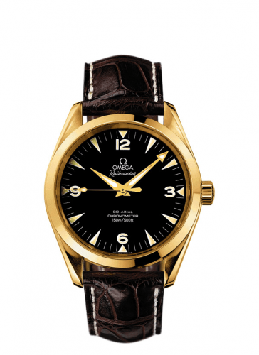 Seamaster Aqua Terra 150M Co-Axial 39.2 Railmaster Yellow Gold / Brown Alligator / China