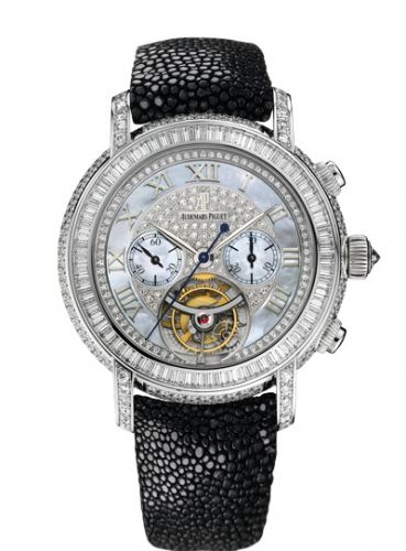 Jules Audemars 26083 Tourbillon Chronograph White Gold / MOP d'Occasion