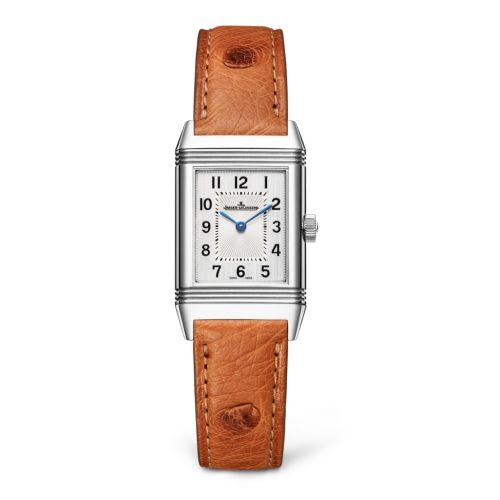 Reverso Classic Small Stainless Steel / Silver / Ostrich