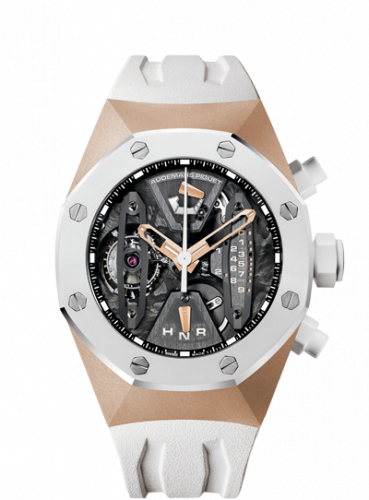 Royal Oak Concept 26223 Tourbillon Chronograph Pink Gold / White Ceramic d'Occasion