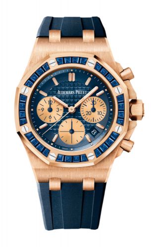 Royal Oak OffShore Lady Chronograph Pink Gold /  Blue / Bartorelli