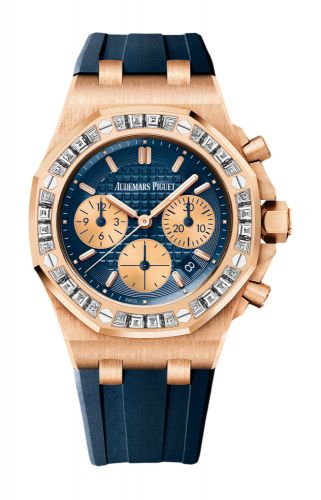 Royal Oak OffShore Lady Chronograph Pink Gold /  Blue / Bartorelli