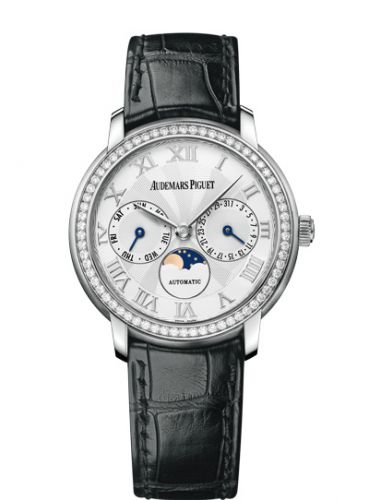 Jules Audemars Day & Date White Gold / Diamond / Silver d'Occasion