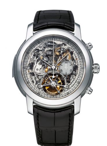 Jules Audemars Minute Repeater Tourbillon Chronograph Platinum / Openworked d'Occasion