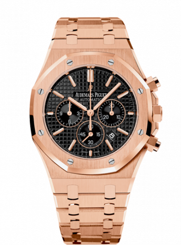Royal Oak Chronograph 41 Pink Gold / Black