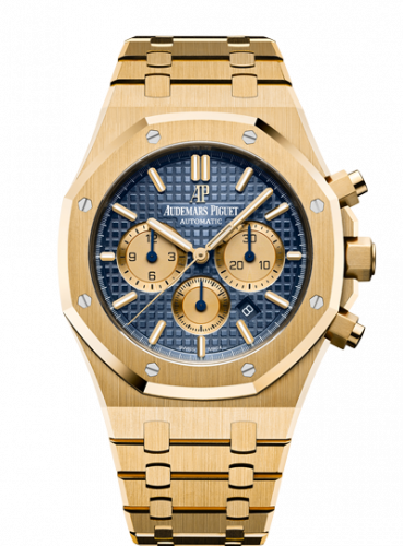 Royal Oak Chronograph 41 Yellow Gold / Blue / Bracelet