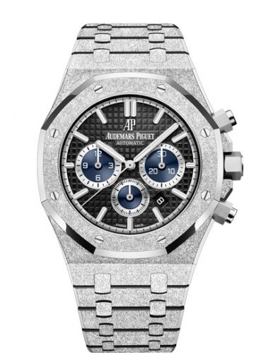 Royal Oak 41 Chronograph Frosted White Gold / Black