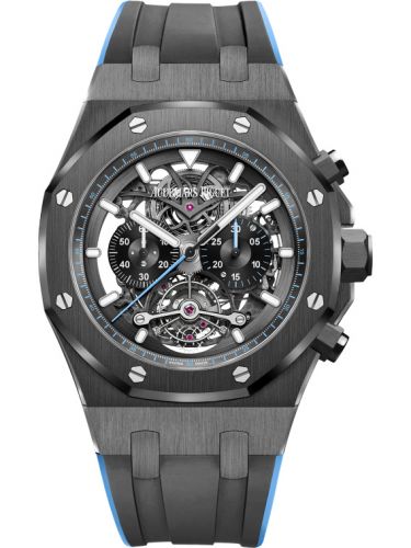 Royal Oak Tourbillon Chronograph Openworked Ceramic / Blue