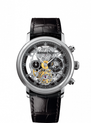 Jules Audemars 26346 Tourbillon Chronograph Openworked White Gold Boutique d'Occasion