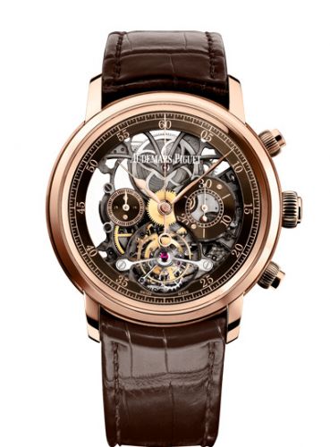 Jules Audemars 26346 Tourbillon Chronograph Openworked Pink Gold d'Occasion