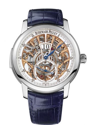 Jules Audemars Minute Repeater Jumping Hours Platinum / Openworked d'Occasion
