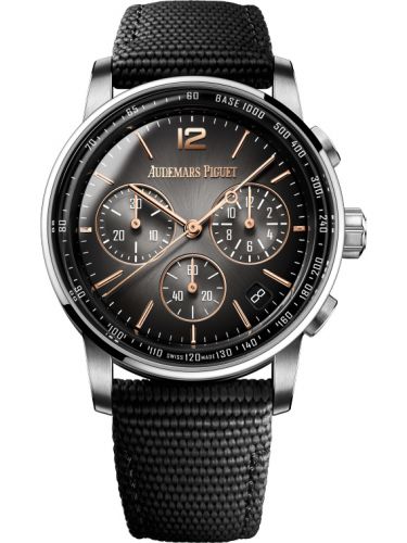 CODE 11.59 Chronograph Selfwinding White Gold / Rose Gold / Grey / Fabric d'Occasion