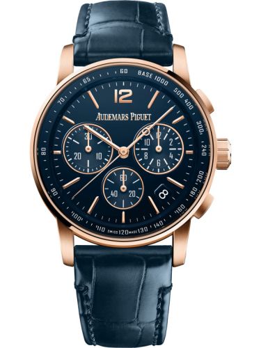 CODE 11.59 Chronograph Selfwinding Pink Gold / Blue d'Occasion