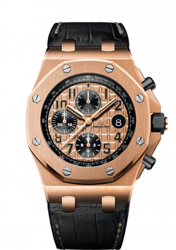 Royal Oak Offshore 26470 Pink Gold / Pink Gold / Alligator
