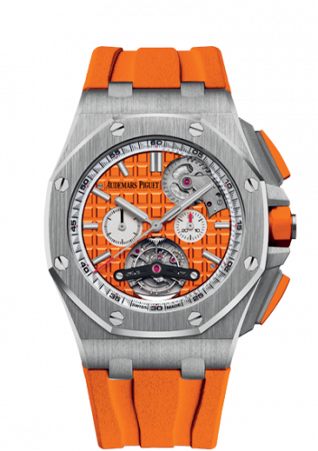Royal Oak Offshore Tourbillon Chronograph Selfwinding Stainless Steel / Orange