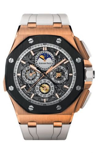 Royal Oak OffShore 26571 Grande Complication Pink Gold Ceramic / White
