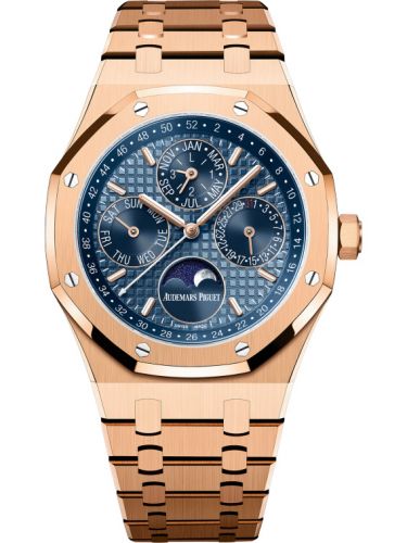 Royal Oak Perpetual Calendar 41 Pink Gold / Blue