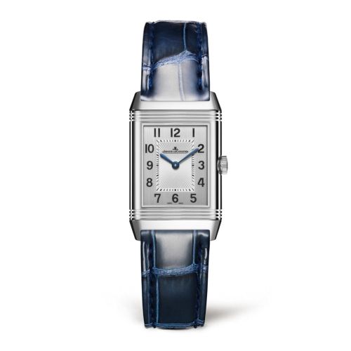 Reverso Classic Small Duetto Stainless Steel / Silver / Alligator