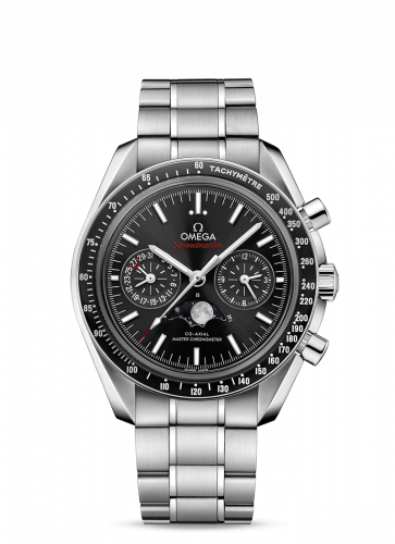 Speedmaster Moonphase Chronograph Master Chronometer Stainless Steel / Black / Bracelet