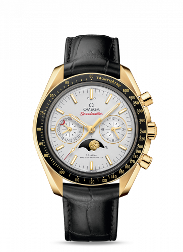 Speedmaster Moonphase Chronograph Master Chronometer Yellow Gold / Silver