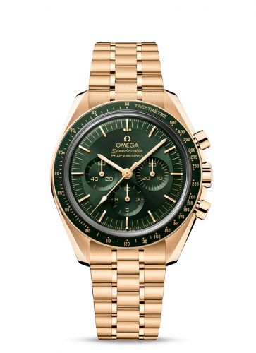 Speedmaster Professional Moonwatch 3861 Moonshine Gold / Green / Bracelet