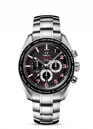 Speedmaster Co-Axial 44.25 Stainless Steel / Carbon / Bracelet / Schumacher the Legend
