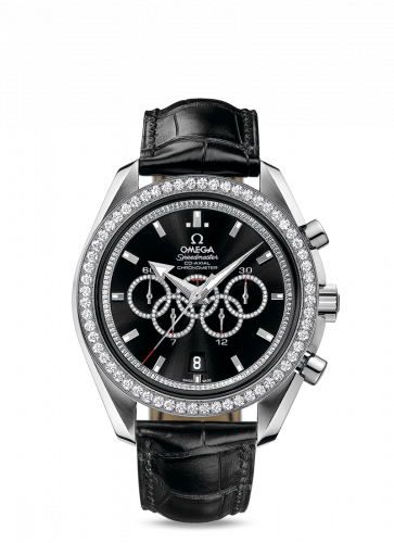 Speedmaster Co-Axial White Gold / Black / Diamond / Olympic Collection