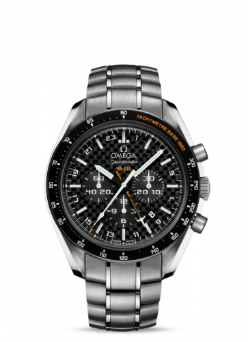 Speedmaster HB-SIA Co-Axial GMT Titanium / Black Carbon / Bracelet