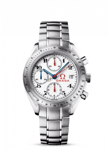 Speedmaster Date 40 Stainless Steel / White / Bracelet / Olympic Timeless