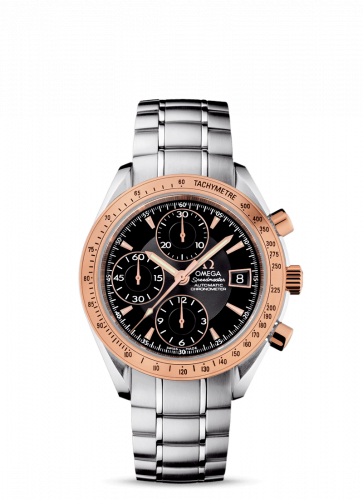 Speedmaster Date 40 Stainless Steel / Red Gold / Black / Bracelet