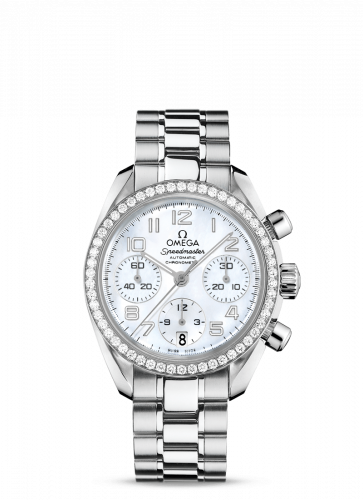 Speedmaster Date 38 Stainless Steel / Diamond / MOP / Bracelet