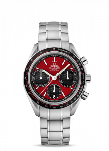 Speedmaster Racing Co-Axial Chronograph Stianless Steel / Red / Bracelet