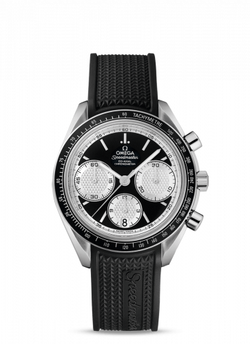 Speedmaster Racing Co-Axial Chronograph Stainless Steel / Inverted Panda / Rubber