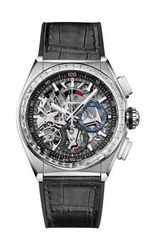 Defy El Primero 21 Titanium / Diamond / Skeleton / Alligator
