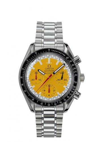Speedmaster Reduced Stainless Steel / Yellow / Bracelet / Schumacher