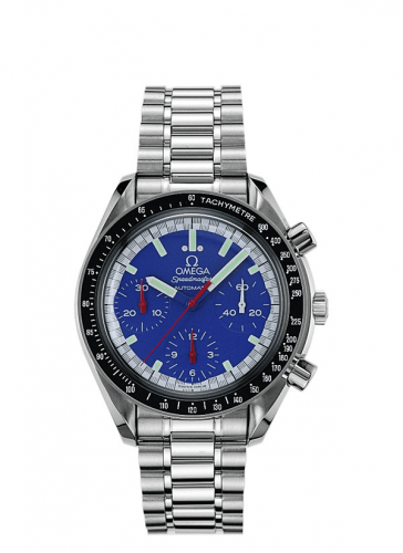 Speedmaster Reduced Stainless Steel / Blue / Bracelet / Schumacher