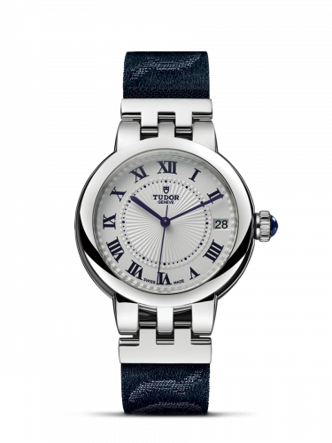 Clair de Rose 34 Stainless Steel / Silver-Roman/ Fabric