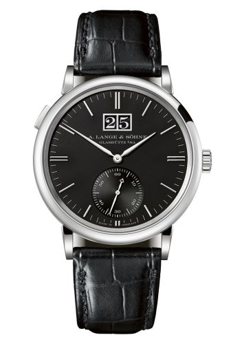 Saxonia Outsize Date White Gold / Black