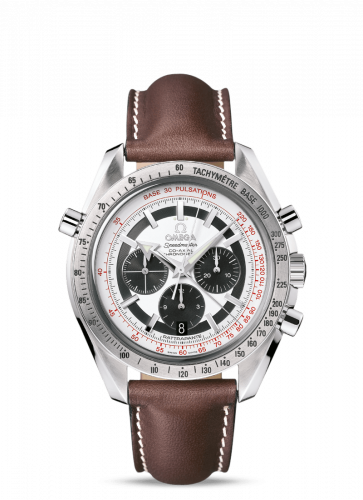 Speedmaster Broad Arrow Co-Axial Rattrapante Stainless Steel / Panda