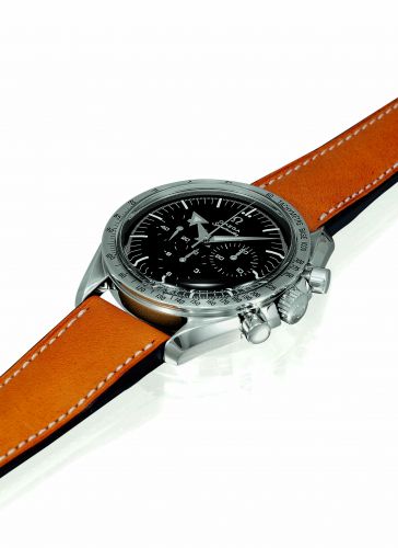 Speedmaster Replica 57 Stainless Steel / Black / Strap