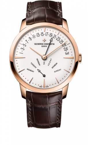 Patrimony Retrograde Day-Date Pink Gold / Silver