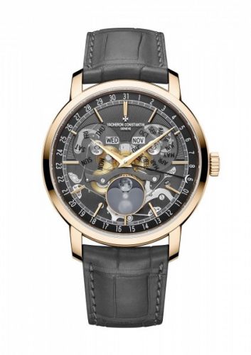 Traditionnelle Complete Calendar Openface Pink Gold