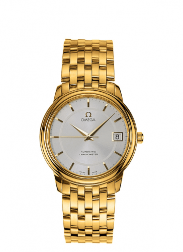 De Ville Prestige Automatic 34.7 Yellow Gold / White / Bracelet