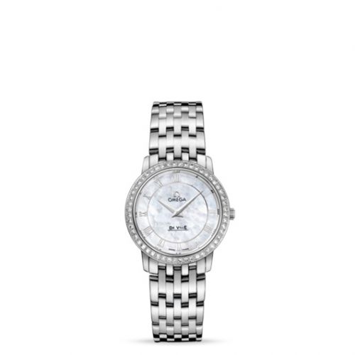 De Ville Prestige Quartz 27 Stainless Steel / Diamond / MOP / Bracelet