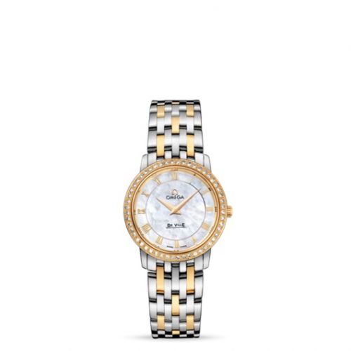 De Ville Prestige Quartz 27 Stainless Steel / Yellow Gold / Diamond / Bracelet