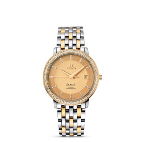De Ville Prestige Co-Axial 36.5 Stainless Steel / Yellow Gold / Diamond / Bracelet