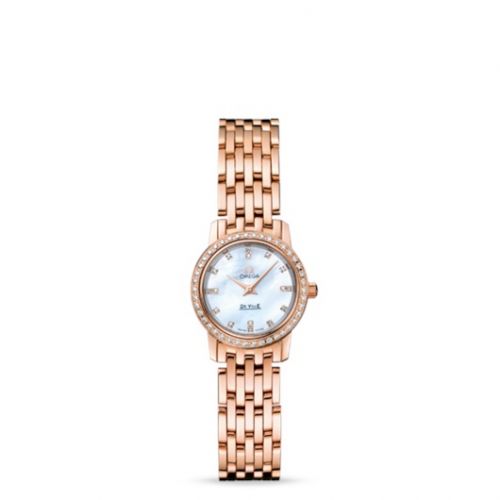 De Ville Prestige Quartz 22 Red Gold Diamond / MOP Diamond / Bracelet