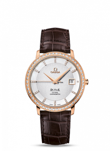 De Ville Prestige Co-Axial 36.5 Red Gold / Diamond