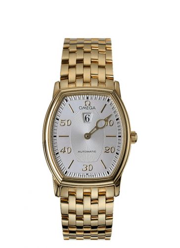 De Ville Tonneau Automatic Jump Hour Yellow Gold / Silver / Bracelet